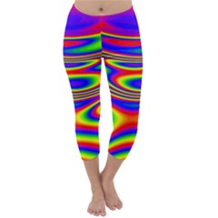 Rainbow Capri Winter Leggings  by Sparkle