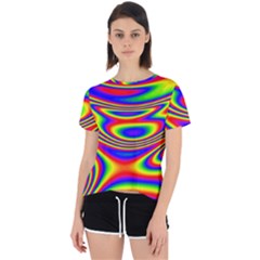 Rainbow Open Back Sport Tee