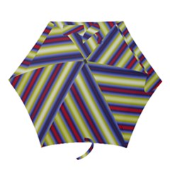 Colorful Strips Mini Folding Umbrellas by Sparkle