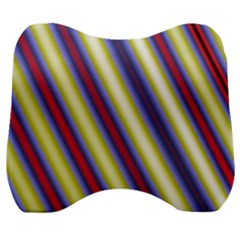 Colorful Strips Velour Head Support Cushion by Sparkle