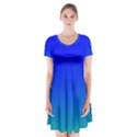 Turquis Short Sleeve V-neck Flare Dress View1