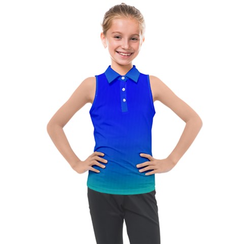 Turquis Kids  Sleeveless Polo Tee by Sparkle