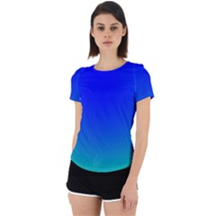 Turquis Back Cut Out Sport Tee