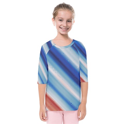 Violet Orange Kids  Quarter Sleeve Raglan Tee by Sparkle