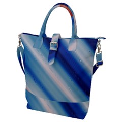 Violet Orange Buckle Top Tote Bag by Sparkle