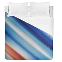 Blue White Duvet Cover (queen Size) by Sparkle