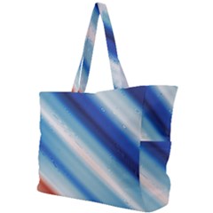 Blue White Simple Shoulder Bag by Sparkle