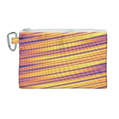 Rainbow Waves Canvas Cosmetic Bag (large)