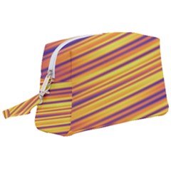 Rainbow Waves Wristlet Pouch Bag (large) by Sparkle