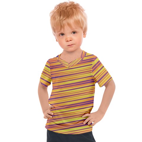 Rainbow Waves Kids  Sports Tee by Sparkle