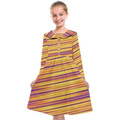 Rainbow Waves Kids  Midi Sailor Dress