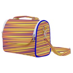 Colorful Strips Satchel Shoulder Bag