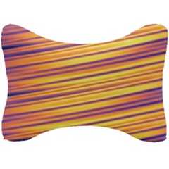 Colorful Strips Seat Head Rest Cushion by Sparkle