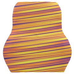 Colorful Strips Car Seat Back Cushion  by Sparkle