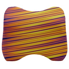 Colorful Strips Velour Head Support Cushion by Sparkle