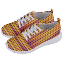 Colorful Strips Men s Lightweight Sports Shoes by Sparkle