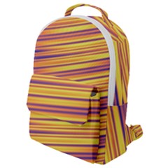 Colorful Strips Flap Pocket Backpack (small) by Sparkle