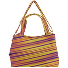 Colorful Strips Double Compartment Shoulder Bag by Sparkle