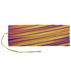 Colorful Strips Roll Up Canvas Pencil Holder (m) by Sparkle