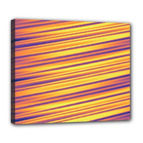 Strips Hole Deluxe Canvas 24  X 20  (stretched) by Sparkle