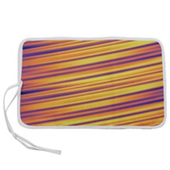 Colorful Strips Pen Storage Case (l)