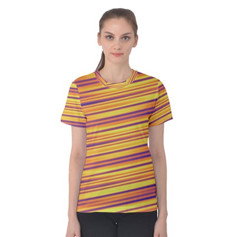 Strips Hole Women s Cotton Tee by Sparkle