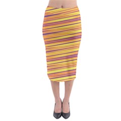 Strips Hole Midi Pencil Skirt by Sparkle