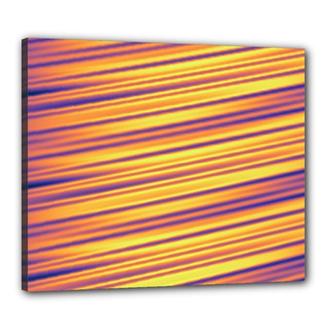 Orange Strips Canvas 24  X 20  (stretched)