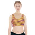 Strips Hole Sports Bra With Pocket View1