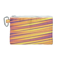 Strips Hole Canvas Cosmetic Bag (medium)