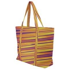 Strips Hole Zip Up Canvas Bag by Sparkle