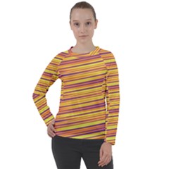 Strips Hole Women s Long Sleeve Raglan Tee