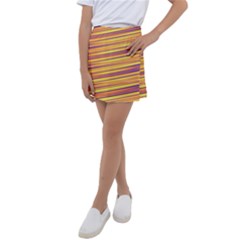 Strips Hole Kids  Tennis Skirt by Sparkle