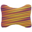 Orange Strips Velour Seat Head Rest Cushion View1