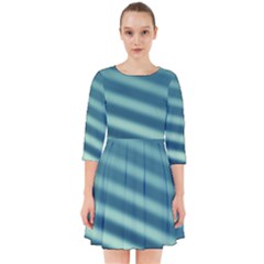 Blue Strips Smock Dress