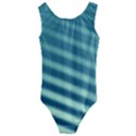 Blue Strips Kids  Cut-Out Back One Piece Swimsuit View1