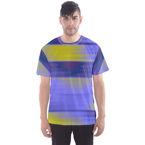 Blue Strips Men s Sports Mesh Tee by Sparkle