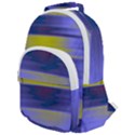 Blue Strips Rounded Multi Pocket Backpack View1