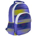 Blue Strips Rounded Multi Pocket Backpack View2