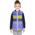 Blue Strips Kids  Hooded Puffer Vest View1