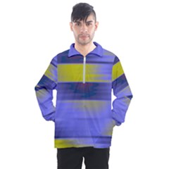 Blue Strips Men s Half Zip Pullover by Sparkle