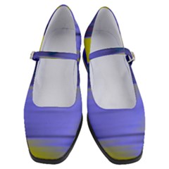 Blue Strips Women s Mary Jane Shoes