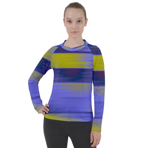 Blue Strips Women s Pique Long Sleeve Tee by Sparkle