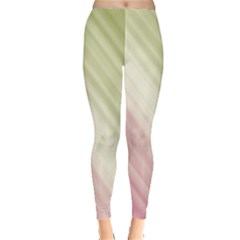 Pink Green Leggings  by Sparkle