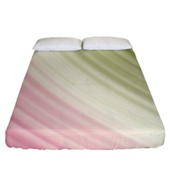 Pink Green Fitted Sheet (king Size) by Sparkle