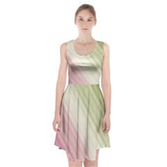 Pink Green Racerback Midi Dress