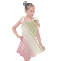 Pink Green Kids  Tie Up Tunic Dress