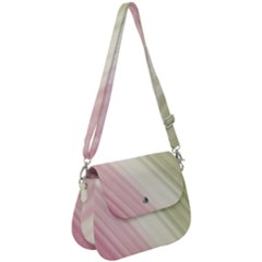 Pink Green Saddle Handbag