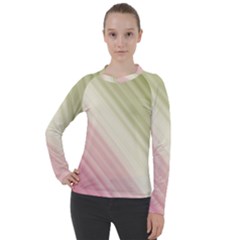 Pink Green Women s Pique Long Sleeve Tee