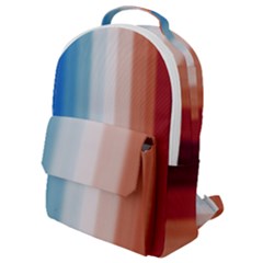 Blue,white Red Flap Pocket Backpack (small) by Sparkle